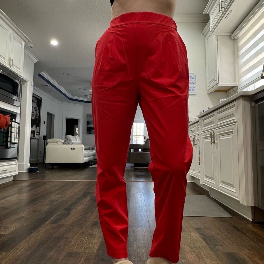 Lululemon Your True Trouser High Rise Crop, Carnation Red, Sz 6, EUC